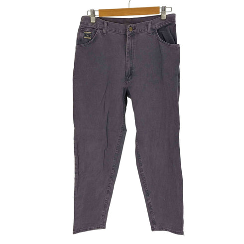 ラングラー Wrangler for women USA製 ジップフライ カラー デニムパンツ パープル ユニセックス レディース 34×30