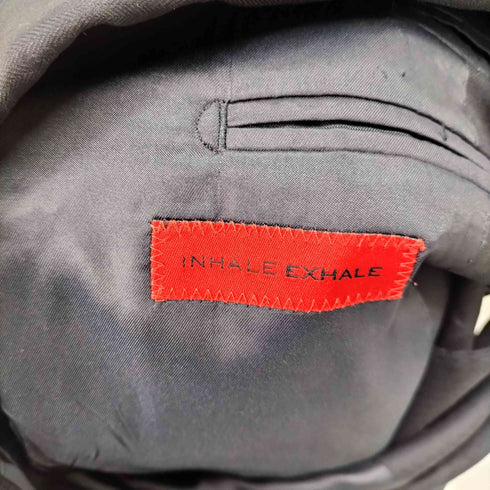 インヘイルエクスヘイル INHALE EXHALE ウール100% 3Bテーラードジャケットセットアップ 総裏 メンズ 175AB