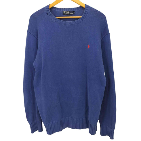 ポロバイラルフローレン Polo by RALPH LAUREN ポニー刺繍クルーネックニット メンズ M