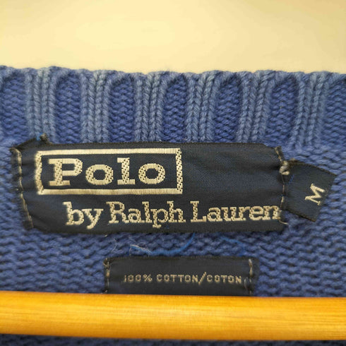ポロバイラルフローレン Polo by RALPH LAUREN ポニー刺繍クルーネックニット メンズ M