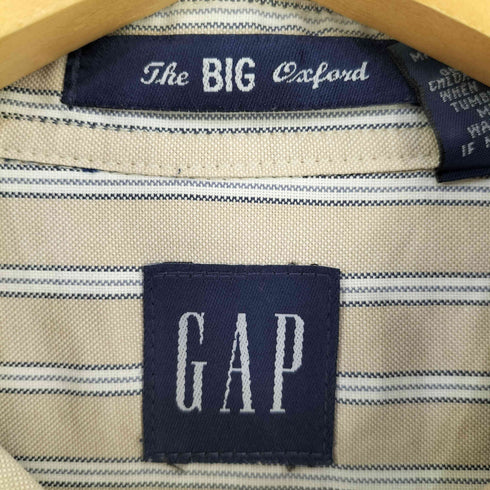ギャップ Gap OLD The BIG Oxford ストライプ BDシャツ メンズ import:M