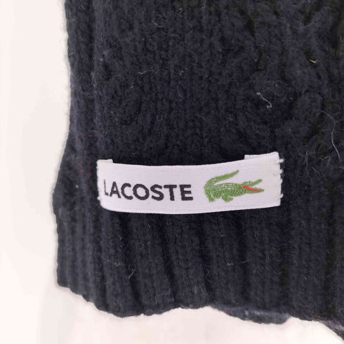 ラコステ LACOSTE ロゴ刺繍 フィッシャーマン マフラー メンズ