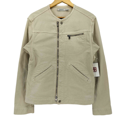 ノンネイティブ nonnative WORKER JACKET C/P OXFORD STRETCH VW OVERDYED フルジップ ノーカラー ジャケット メンズ JPN:2