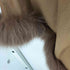 サガファーズ SAGA FURS 美品 ポンチョ カシミヤ ブルーフォックス カシミヤ100%ケープ ブラウン レディース M-L