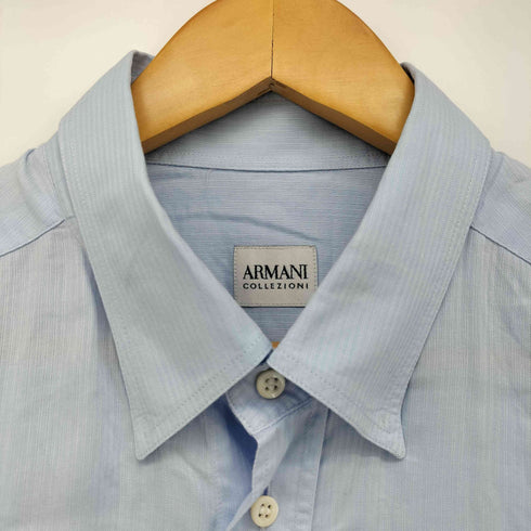 アルマーニコレツィオーニ ARMANI COLLEZIONI レギュラーカラー ストライプ シャツ メンズ