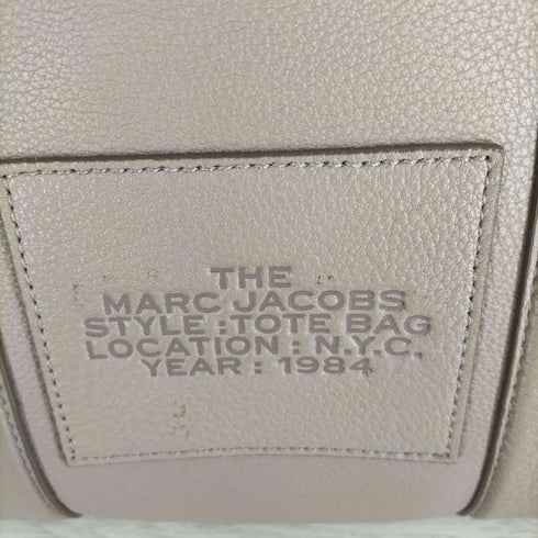 マークジェイコブス MARC JACOBS LEATHER MEDIUM TOTE BAG レザーミディアムトートバッグ 2WAY ハンド トート セメント グレージュ系 FULL GRAIN LEATHER レディース