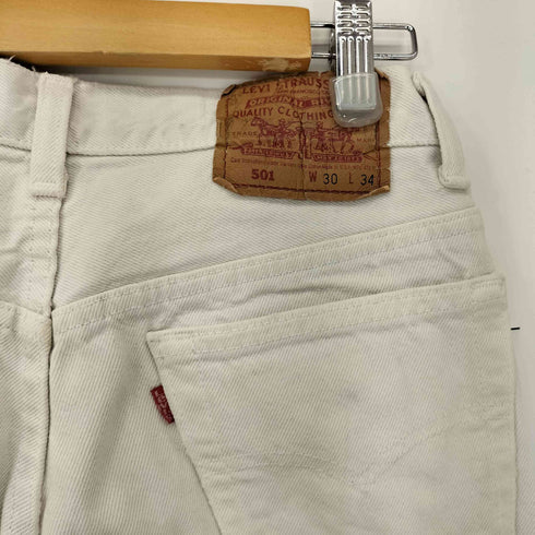 リーバイス Levis 90S MADE IN USA 532刻印 ノックスビル工場 501 ホワイトデニム メンズ W30