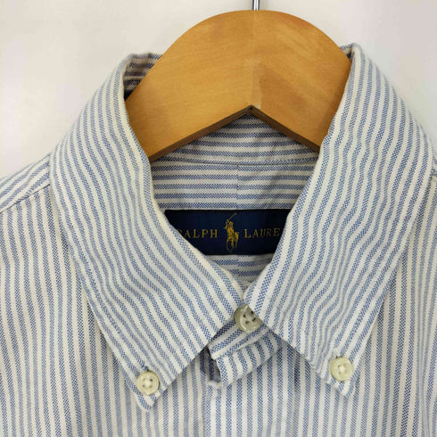 ラルフローレン RALPH LAUREN スモールポニー刺繍ストライプBDシャツ メンズ import:XS
