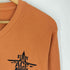 アヴィレックス AVIREX ロゴプリント Vネック ワッフル生地 ロングスリーブTシャツ メンズ import:M