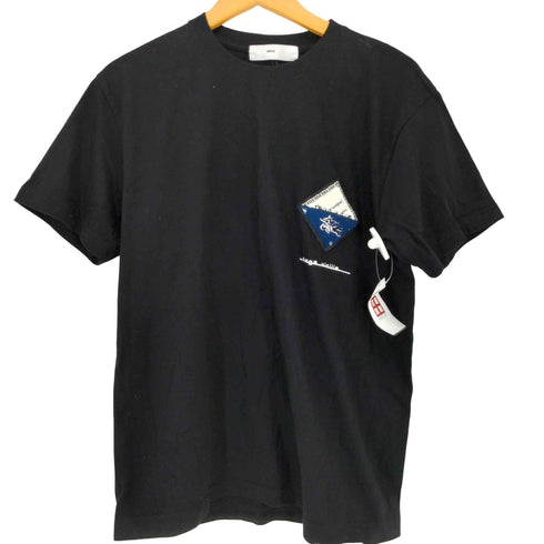 トーガビリリース TOGA VIRILIS 21SS 胸元刺繍 クルーネックTシャツ メンズ JPN:46