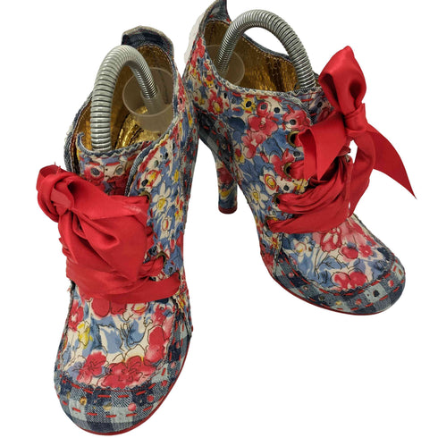 Irregular Choice Abigails Party 花柄リボンブーティ レディース EUR:36
