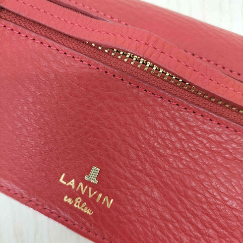ランバンオンブルー LANVIN en Bleu フラワーチャーム 長財布 レディース