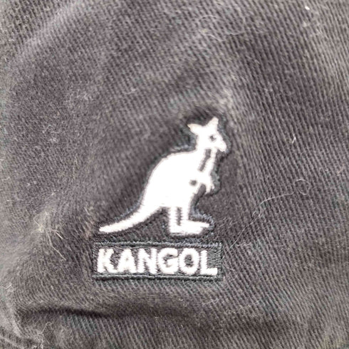 カンゴール KANGOL WASHED BUCKET HAT BLACK コットンバケットハット メンズ JPN:L