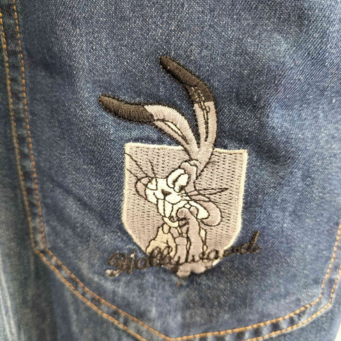 rocky rabbit バック刺繍2タックデニムスラックスパンツ メンズ 85