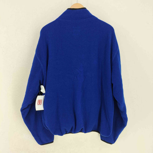 チャップスラルフローレン CHAPS RALPH LAUREN ハーフスナップ フリースプルオーバー エルボーパッチ メンズ import:M