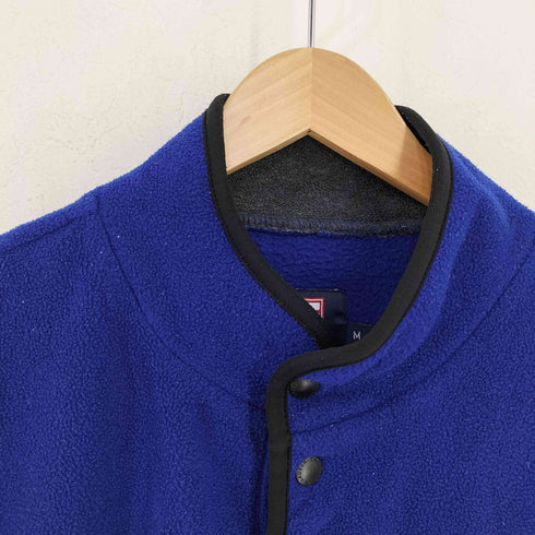 チャップスラルフローレン CHAPS RALPH LAUREN ハーフスナップ フリースプルオーバー エルボーパッチ メンズ import:M