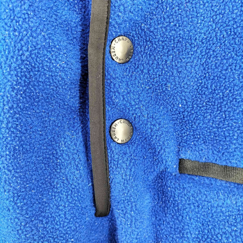 チャップスラルフローレン CHAPS RALPH LAUREN ハーフスナップ フリースプルオーバー エルボーパッチ メンズ import:M