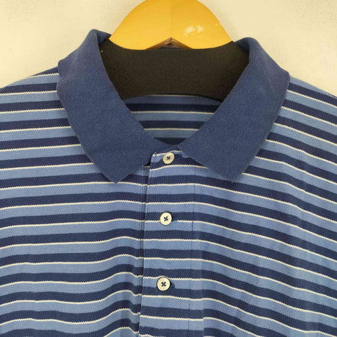 ポロバイラルフローレン Polo by RALPH LAUREN ボーダー S/S ポロシャツ メンズ import:XL