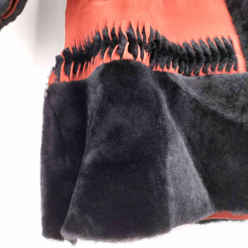 バルマンパリ BALMAIN PARIS 羊革 フード ムートンコート レディース 11