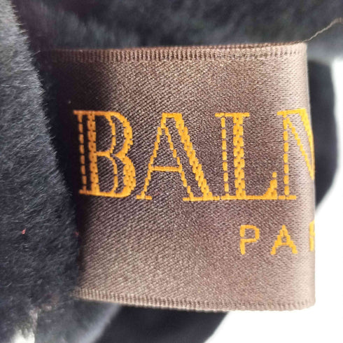 バルマンパリ BALMAIN PARIS 羊革 フード ムートンコート レディース 11