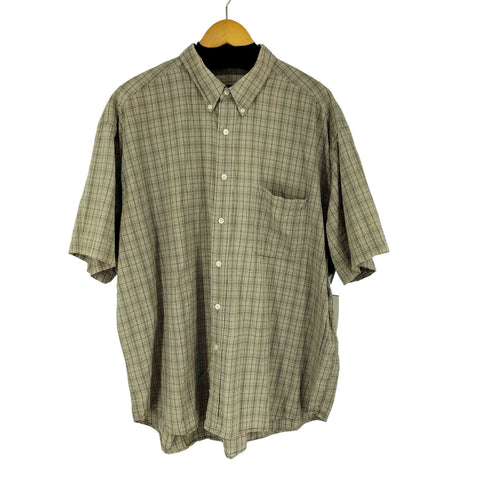 エディーバウアー Eddie Bauer BD S/S チェックシャツ メンズ import:XXL