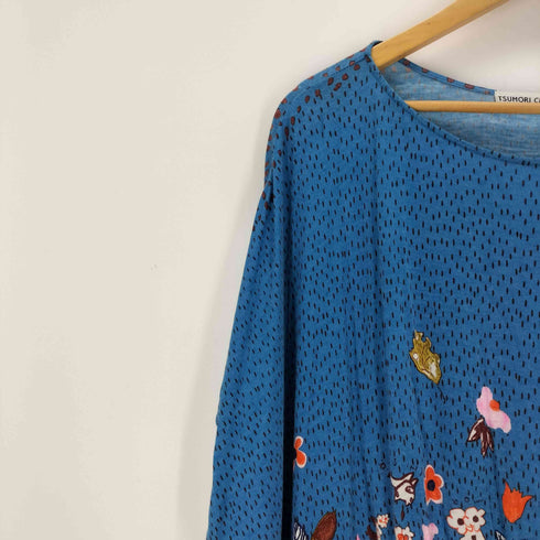 ツモリチサト TSUMORI CHISATO 日本製 花柄レーヨンワンピース レディース JPN:2