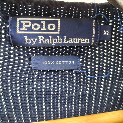 ポロバイラルフローレン Polo by RALPH LAUREN スモールポニー刺繍 クルーネックコットンニット メンズ import:XL