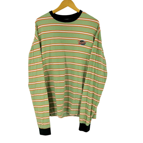 フック HOOK フロント刺繍 L/S ボーダーTシャツ メンズ