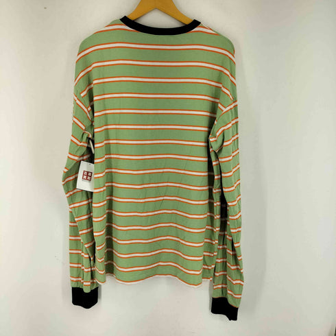 フック HOOK フロント刺繍 L/S ボーダーTシャツ メンズ