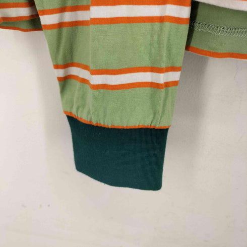 フック HOOK フロント刺繍 L/S ボーダーTシャツ メンズ