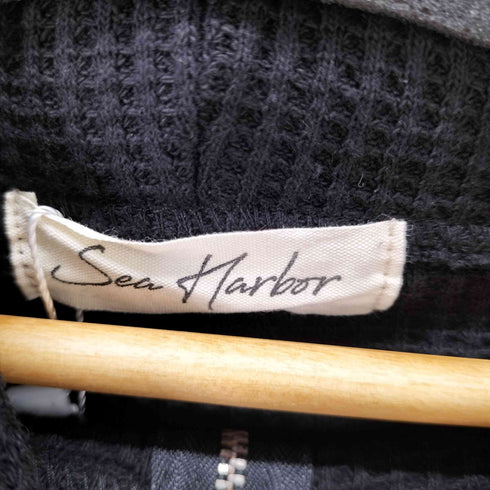 SEA HARBOR サーマルロングフーディー ハーフジップ レディース