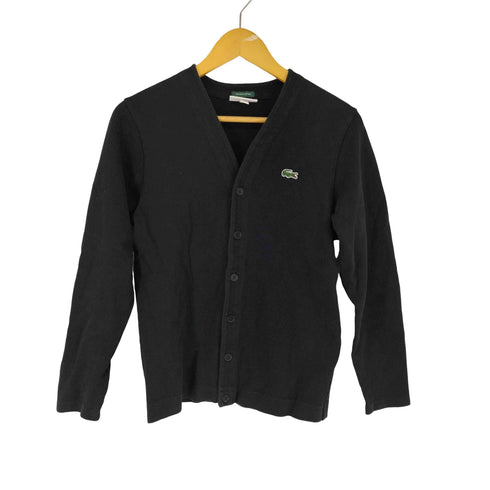 ラコステ LACOSTE ロゴワッペン 鹿の子カーディガン レディース US S