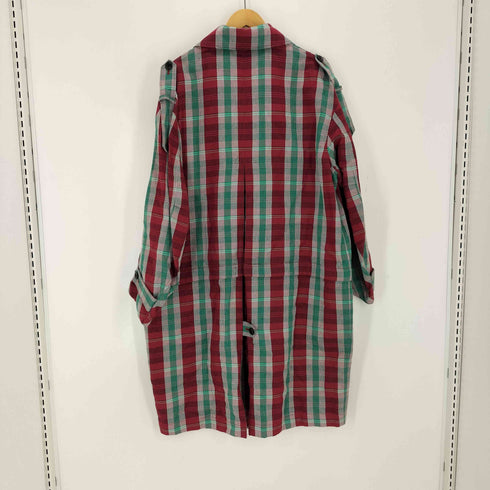 ネーム Name. PLAID COTTON RAMIE SOUTIEN COLLAR COAT メンズ