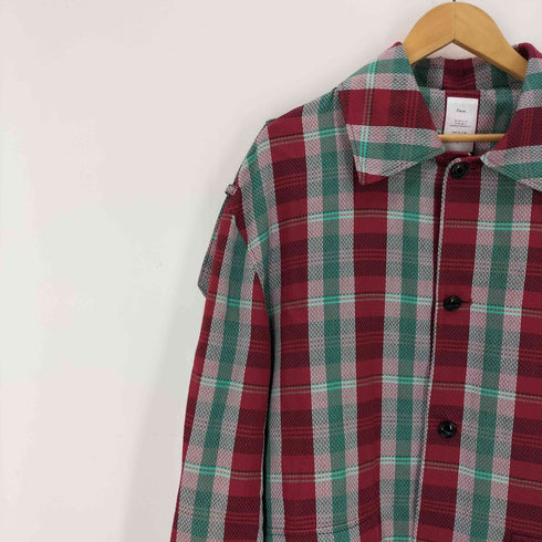 ネーム Name. PLAID COTTON RAMIE SOUTIEN COLLAR COAT メンズ