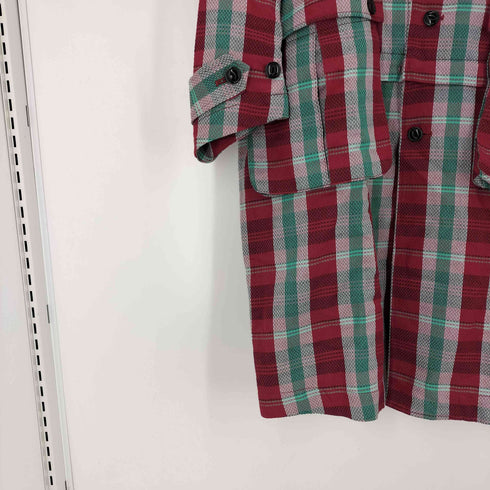 ネーム Name. PLAID COTTON RAMIE SOUTIEN COLLAR COAT メンズ