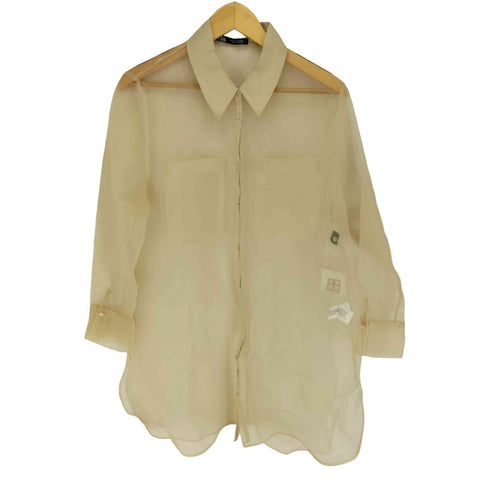 ザラ ZARA ロング丈オーガンザシャツ レディース JPN:M