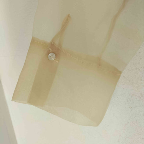 ザラ ZARA ロング丈オーガンザシャツ レディース JPN:M