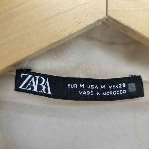 ザラ ZARA ロング丈オーガンザシャツ レディース JPN:M