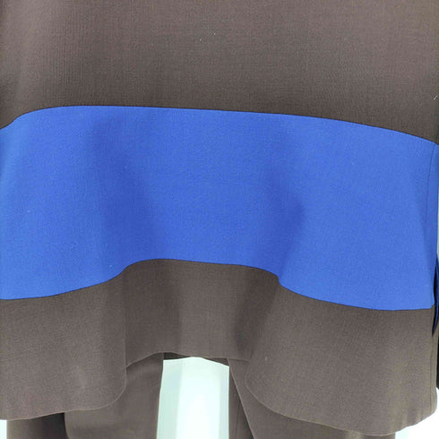 イッセイミヤケ ISSEY MIYAKE 黒タグ ライン 切替 3Bテーラードジャケット フレアパンツ セットアップ レディース 2