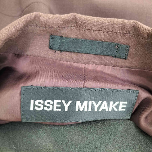 イッセイミヤケ ISSEY MIYAKE 黒タグ ライン 切替 3Bテーラードジャケット フレアパンツ セットアップ レディース 2