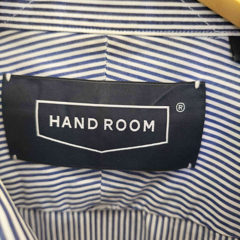 ハンドルーム HAND ROOM ワイドカラー ストライプ L/S シャツ メンズ JPN:M