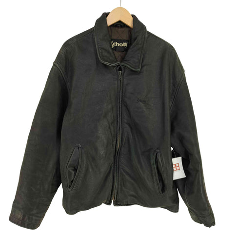 ショット Schott cowhide 内キルティング シングルレザージャケット メンズ import:XXL