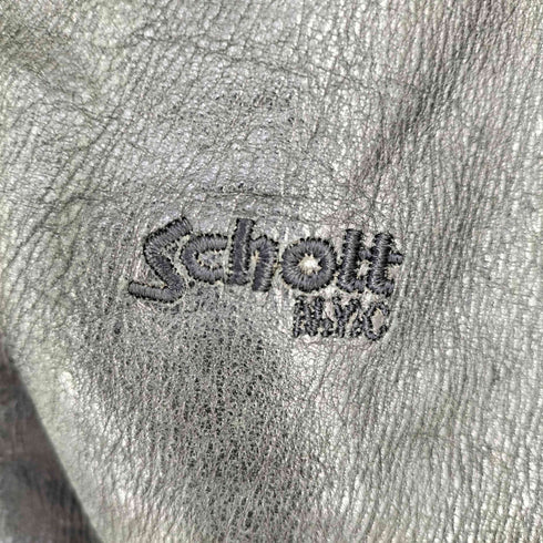 ショット Schott cowhide 内キルティング シングルレザージャケット メンズ import:XXL
