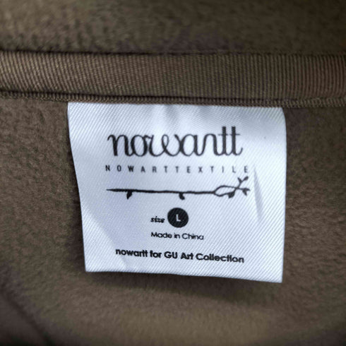 ジーユー GU nowartt 総柄フリースジャケット メンズ import:L