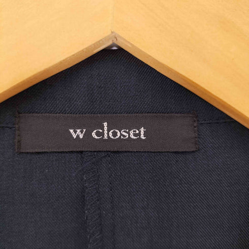 ダブルクローゼット w closet リネンタッチダブルジャケット レディース