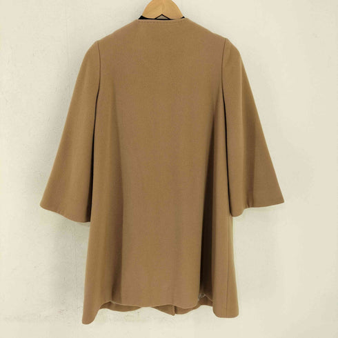 ランバンオンブルー LANVIN en Bleu ウール ノーカラーコート レディース