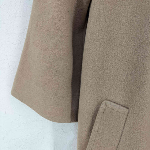 ランバンオンブルー LANVIN en Bleu ウール ノーカラーコート レディース