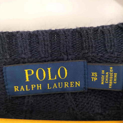 ポロラルフローレン POLO RALPH LAUREN ポニー刺繍 ケーブルニット レディース import:XS