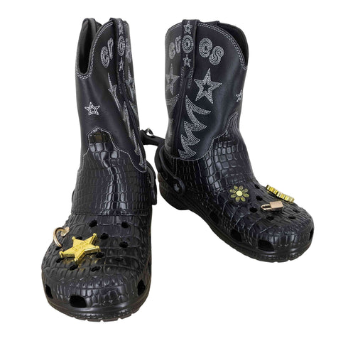 クロックス crocs CLASSIC COWBOY BOOTS レディース US:7