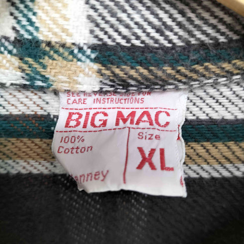 ビッグマック BIG MAC 70s コットンL/S ネルシャツ メンズ JPN:XL